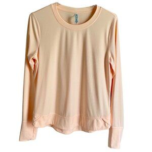 RBX Long Sleeve Pullover Top Peach Women's Medium